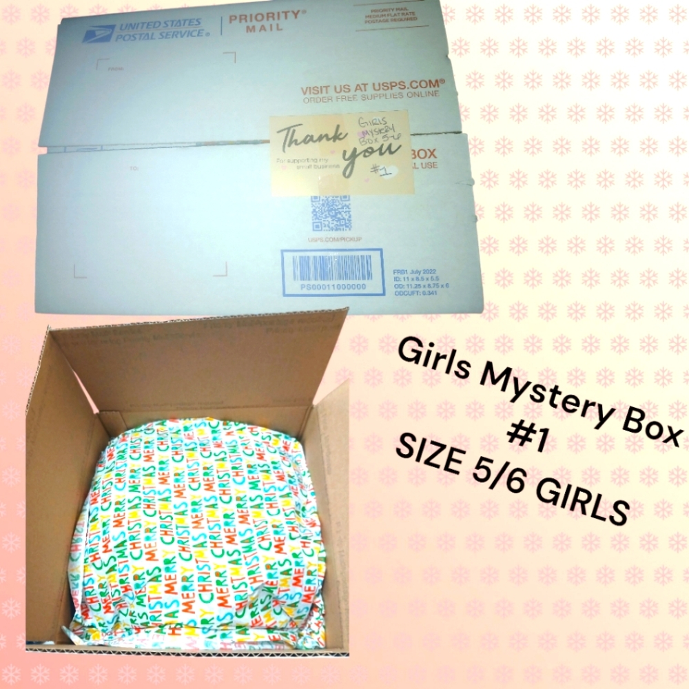 Mystery Box #1. Girls Size 5/6. Total of 6 items.